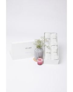Ultra Soft Whitetowel (Set Of 2 Hand Towels+2 Face Towels)