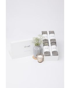 Ultra Soft Grey Towel (Set Of 4 Face Towels)