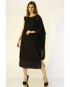 Black Hand Embroidered Dress