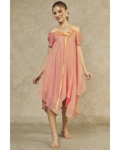 Cherry Blossom Hanky Hem Irish Yellow Tape Dress