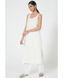White Cotton Cami Dress
