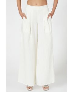 Ivory Linen Pants