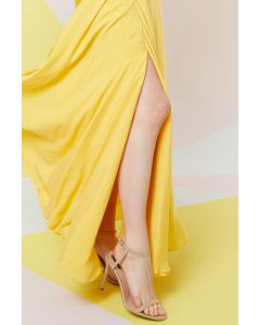 Irish Yellow Draped Skirt