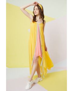 Irish Yellow High-Low Dress