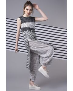 White Striped Pants