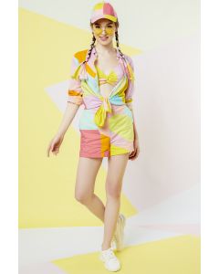 Lavender Abstract Printed Coord-Set