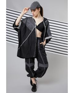 Black Monochrome Co-Ord Set