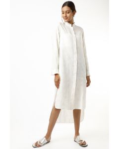 Ivory Calla Lilie Shirt Dress