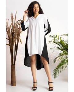 Monochrome Flap Dress