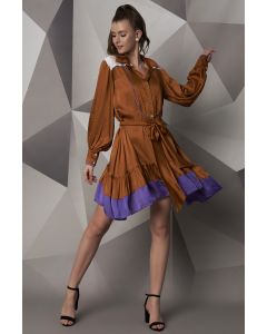 Rust Modal Satin Dress
