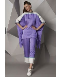 Lavender Modal Satin Co-Ord Set