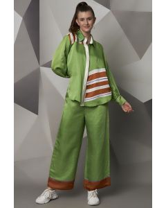 Green Patch Work Shirt