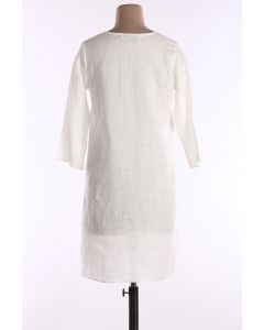 Ivory Pleated Dress