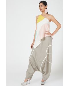 Multi-Colored Cotton Dhoti Set