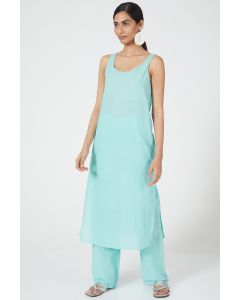 Mint Linen Tunic Set