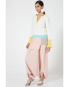 Multi-Colored Color Blocked Co-Ord Set