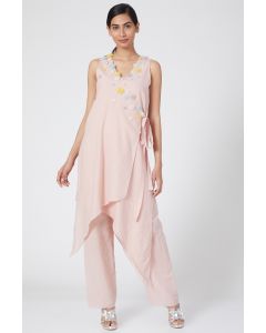 Pink Cotton Tunic Set