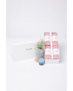Ultra Soft Pink Towel (Set Of 4 Face Towels)