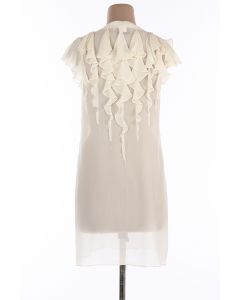 White Dress With Ruffles