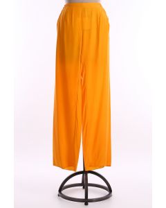 Orange Satin Pants