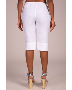 Flat Front Elasticated Waist Shorts