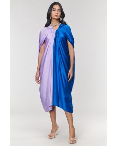 Lilac & Blue Half n Half Ring Dress