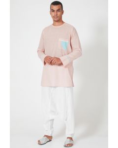 Pink Shirt With Patch Pockets