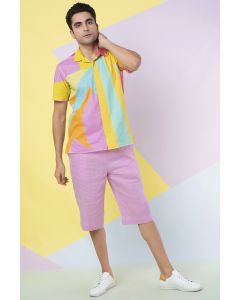 Lavender Abstract Leaf Co-Ord Set