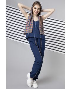 Blue Cotton Co-Ord Set