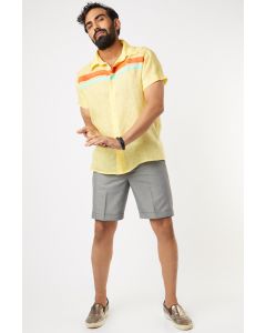 Yellow Gauze Linen Shirt