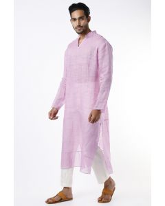 Lilac Pintuck Long Kurta