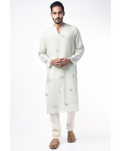 Mint Jamdani Kurta